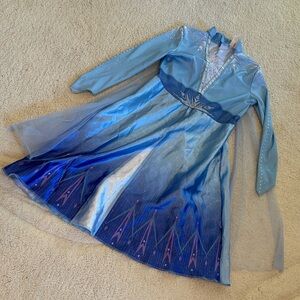 Disney Frozen 2 Elsa Ice Princess Blue and Silver Costume
